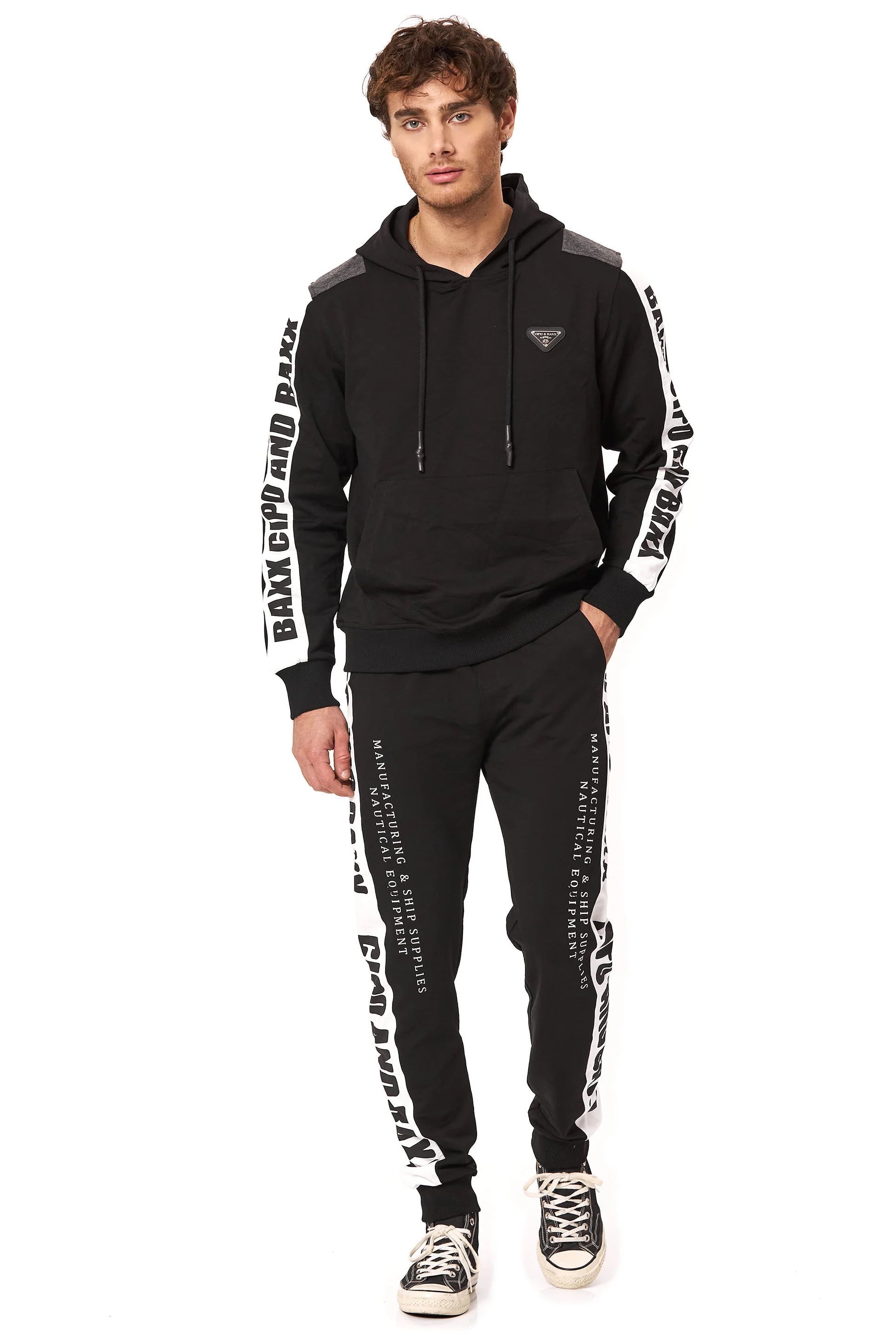 Cipo & Baxx BRENTWOOD Herren Trainingsanzug Sweatshirt + Jogginghose  CLR162 - Persvision