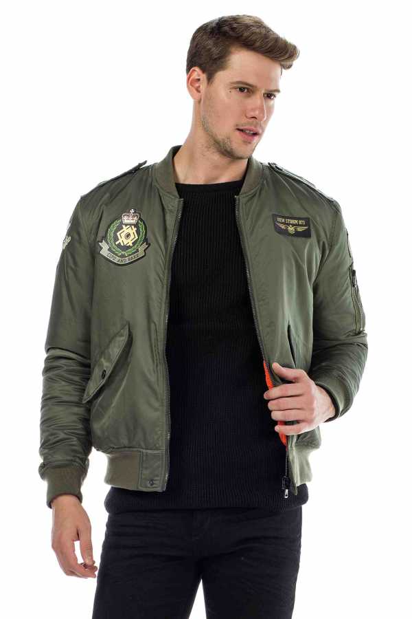 Cipo &amp; Baxx STORM men's flight jacket CM133