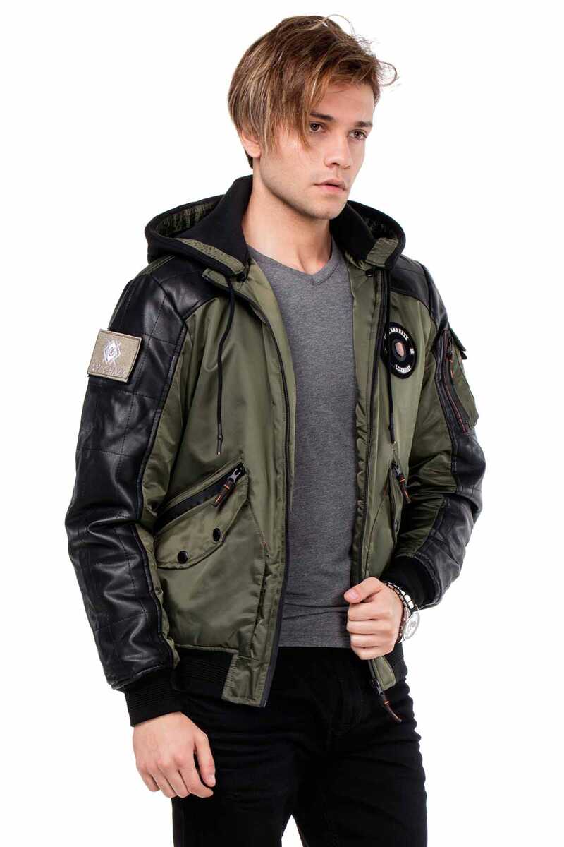 Cipo & Baxx KASAN Herren Bomberjacke Kapuze CM134