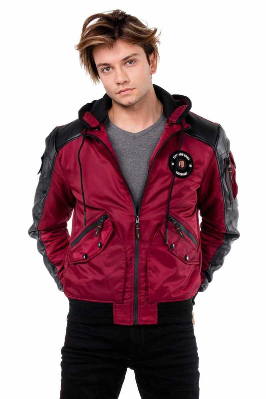 Cipo & Baxx OSLO Herren Bomberjacke Kapuze CM134