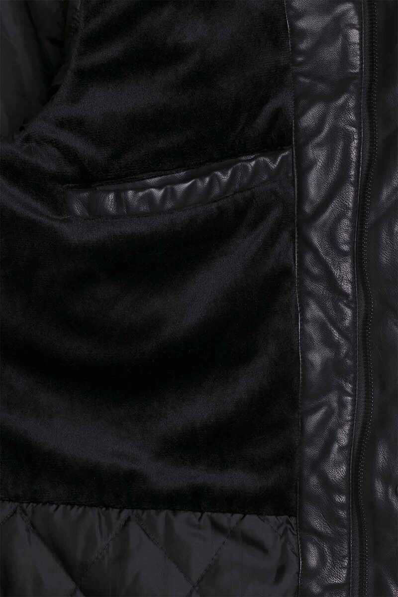 Cipo &amp; Baxx BLACKNESS men's leather coat CM148