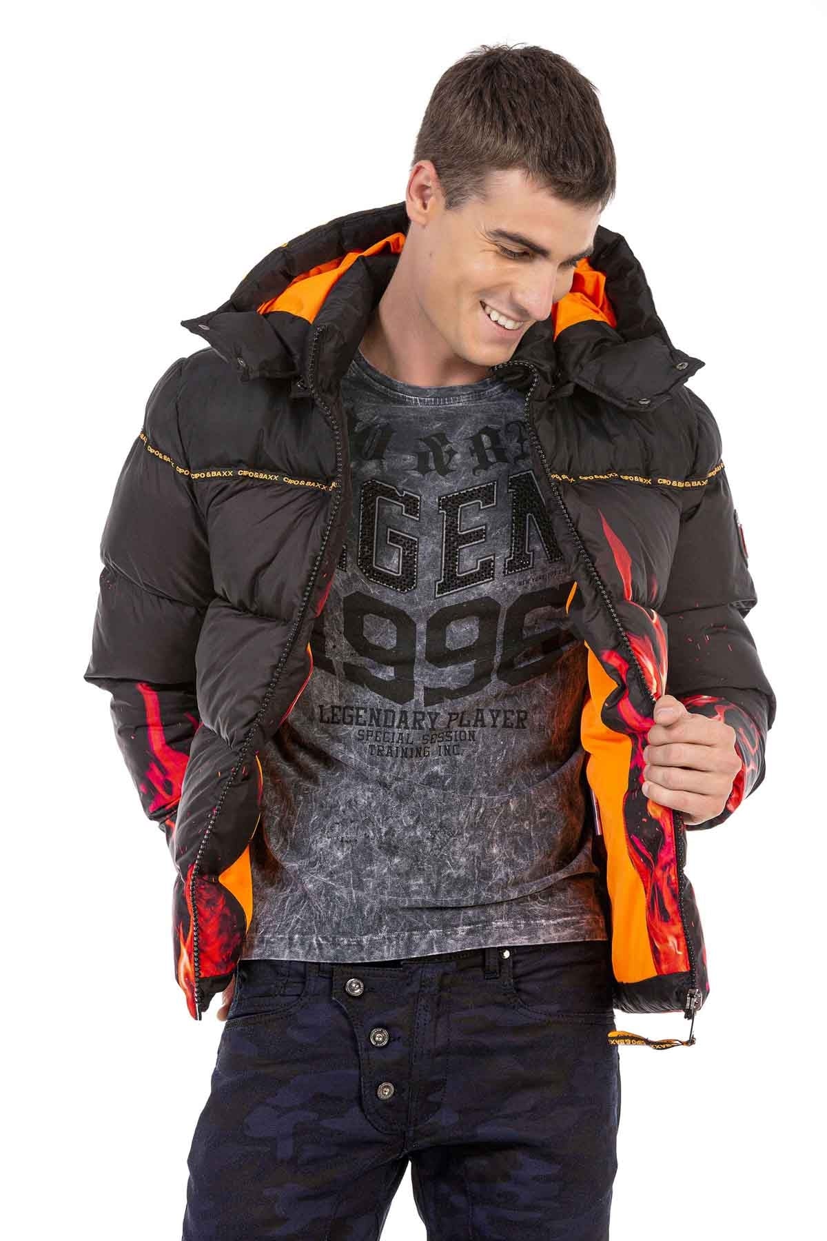 Cipo &amp; Baxx FIRE men's bomber jacket CM181