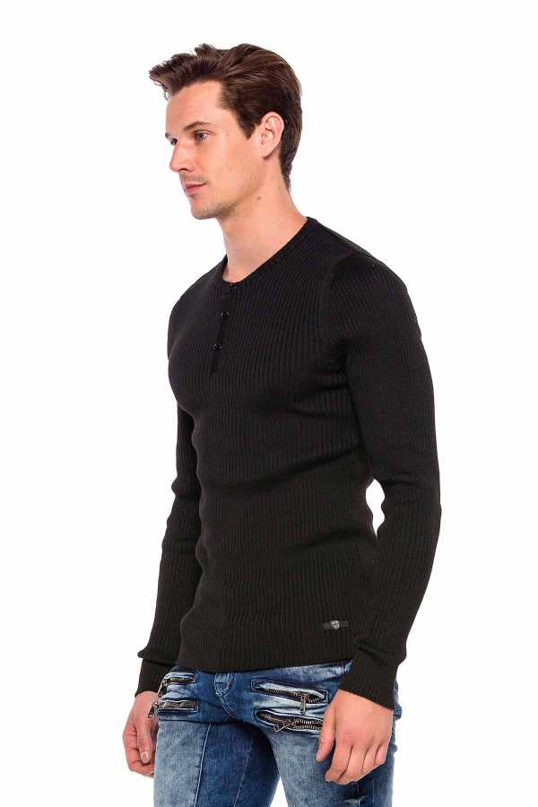 Cipo & Baxx BANGOR Herren Pullover black CP193