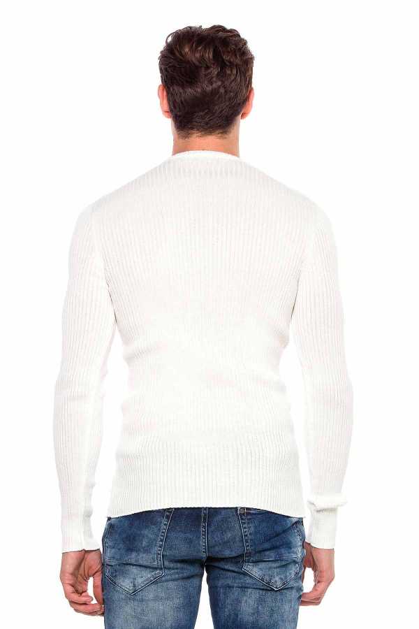 Cipo &amp; Baxx BANGOR men's sweater white CP193