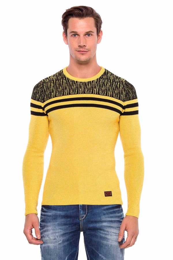 Cipo &amp; Baxx IVANO men's sweater black CP199