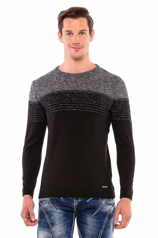 Cipo & Baxx ALAMY Herren Pullover white CP200