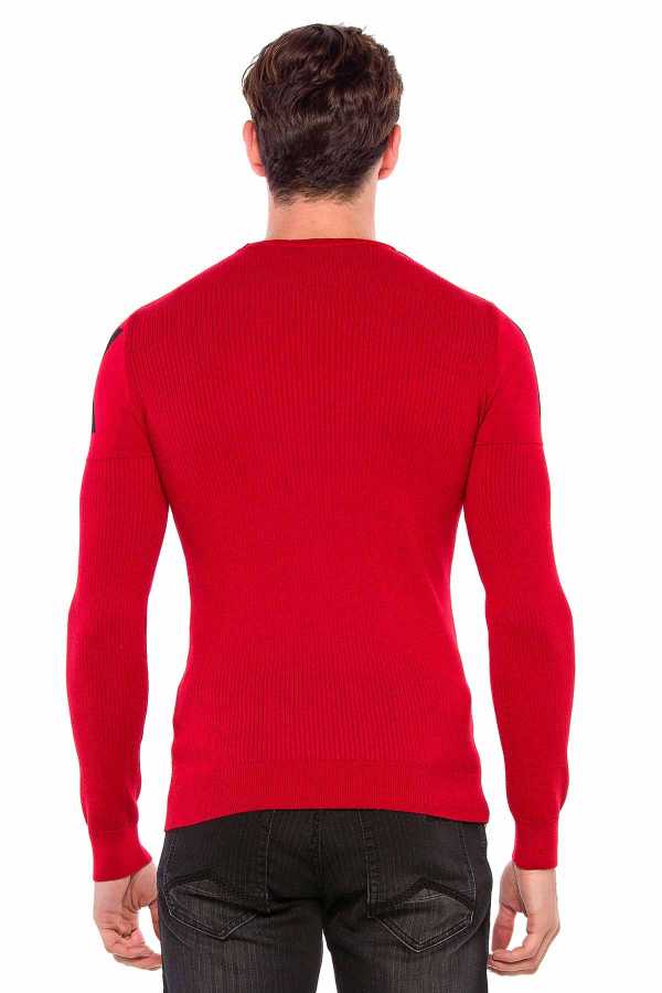 Cipo &amp; Baxx LUBLIN men's sweater red CP202