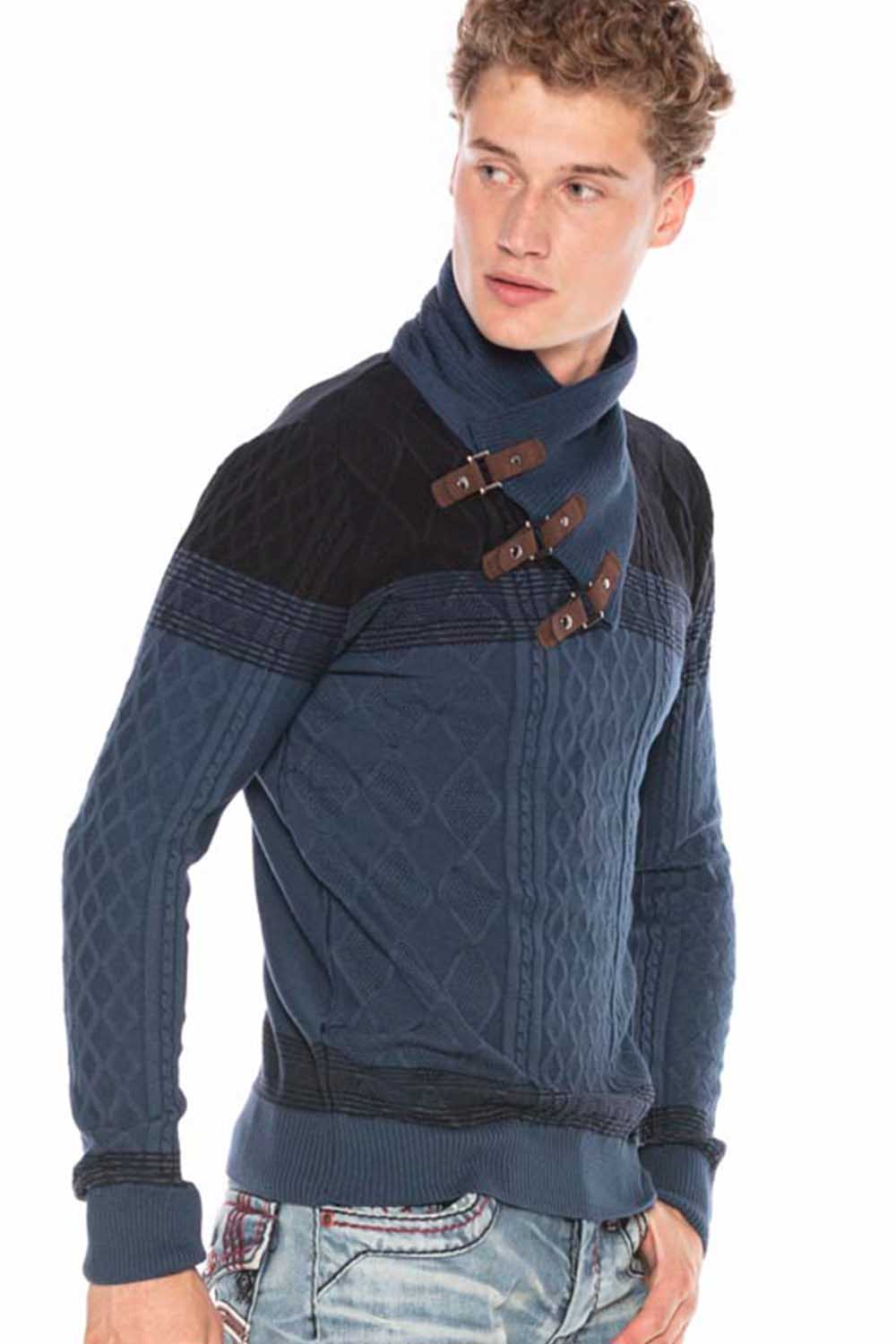 Cipo & Baxx CORFU Herren Strickpullover CP226