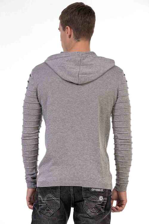 Cipo & Baxx BOLU Herren pullover gray CP246