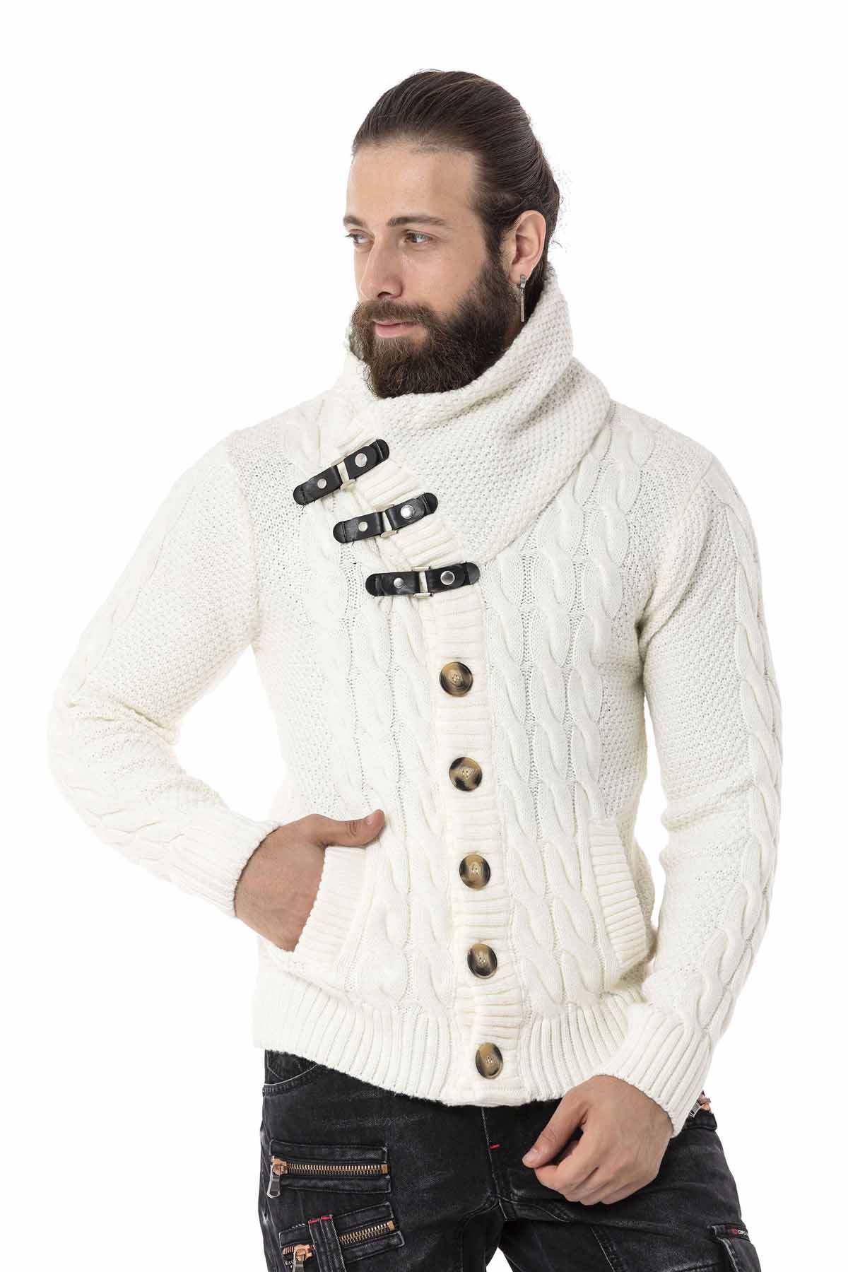 Cipo &amp; Baxx RIGA men's knitted sweater CP265