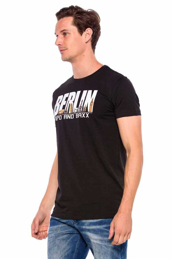 Cipo & Baxx BERLIN Herren T-Shirt CT166 schwarz