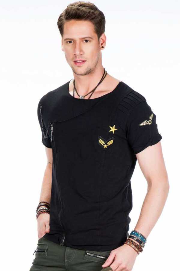 Cipo & Baxx HERMAN Herren T-Shirt black CT367