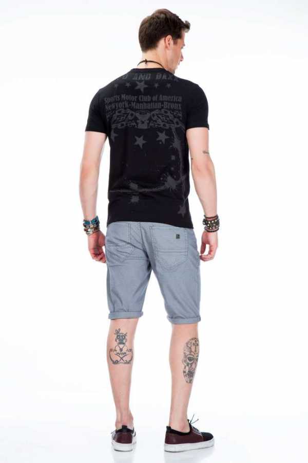 Cipo & Baxx FRANC Herren T-Shirt black CT373