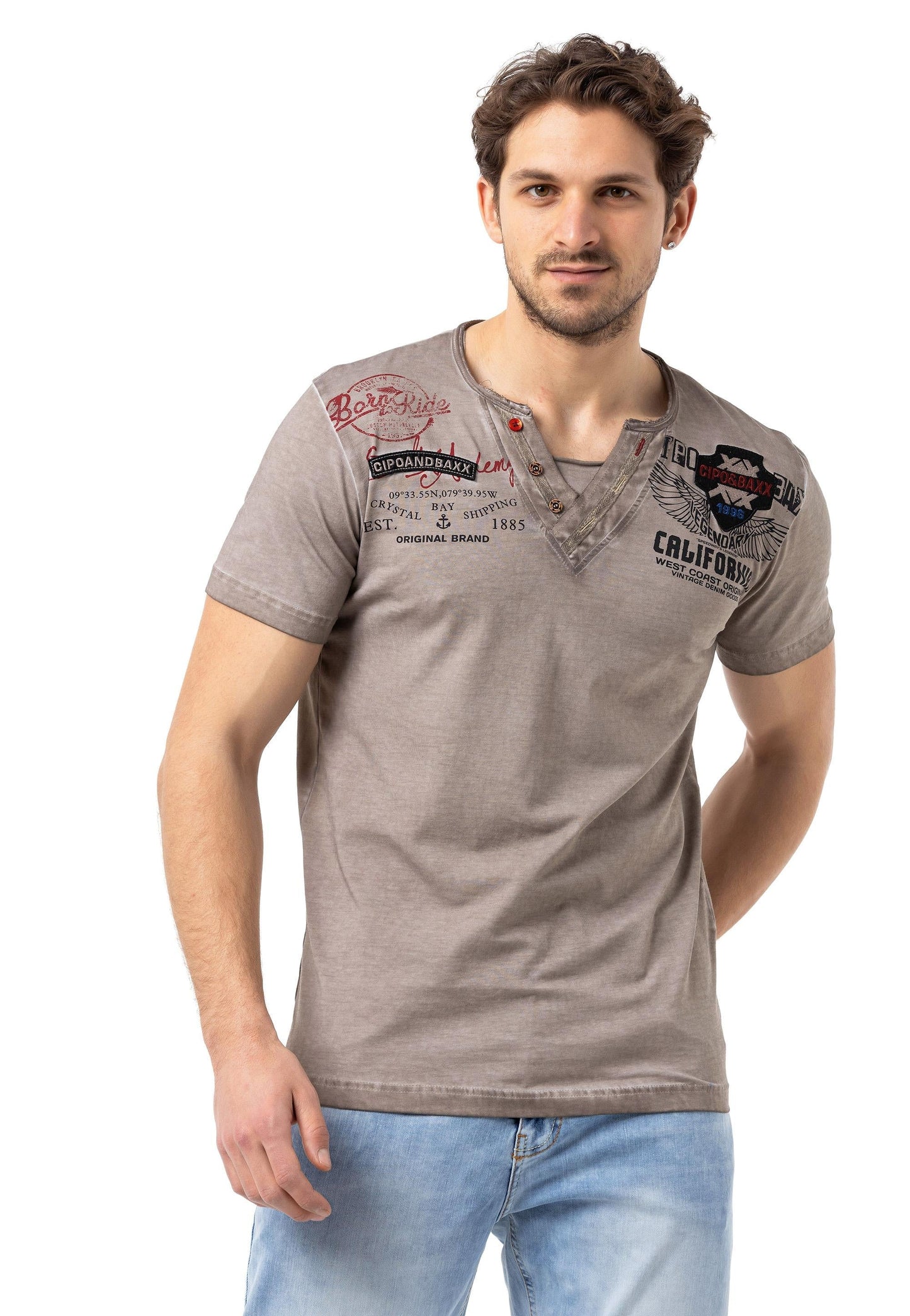 Cipo &amp; Baxx WATERFORD Men's T-Shirt CT694