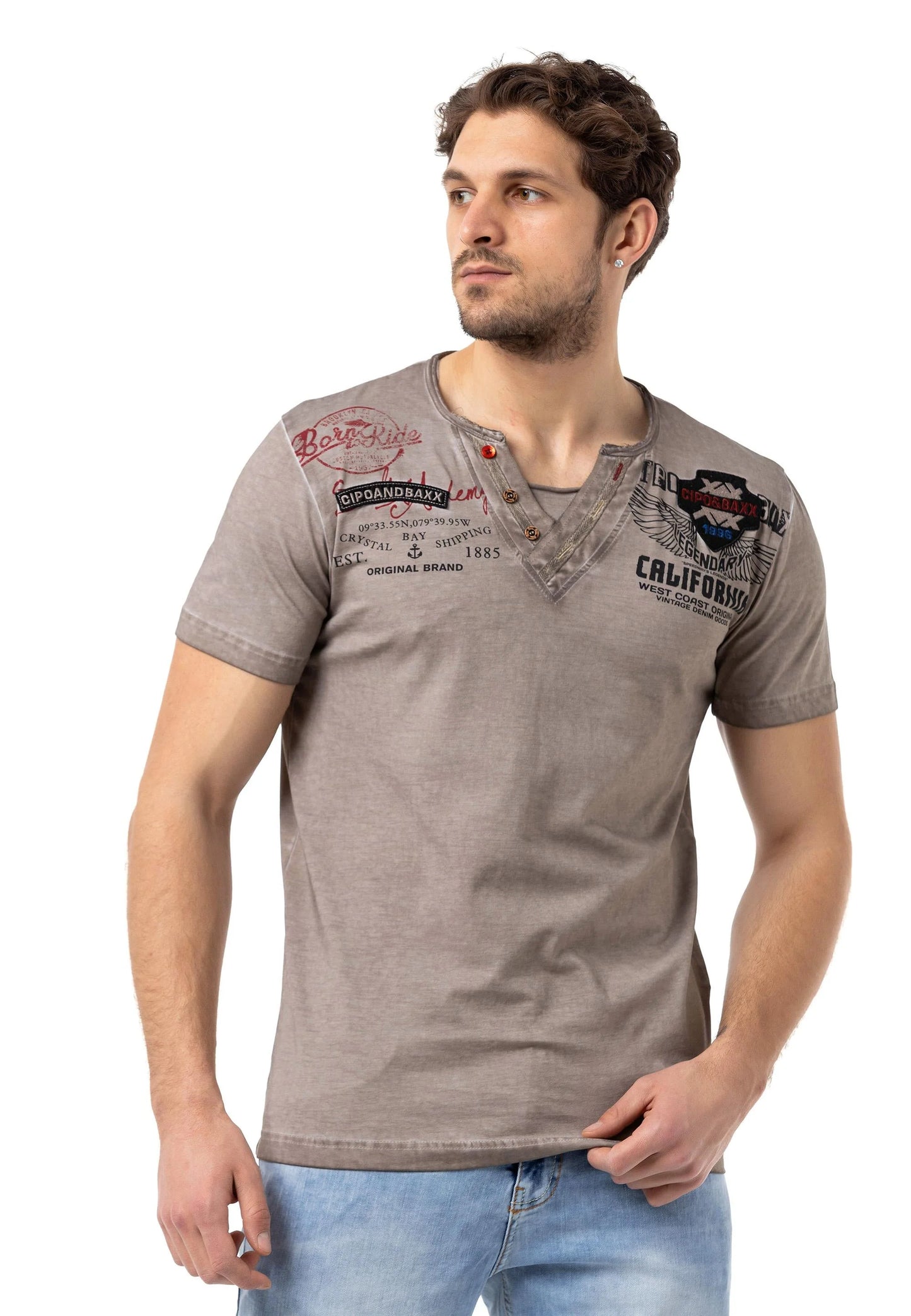 Cipo &amp; Baxx WATERFORD Men's T-Shirt CT694