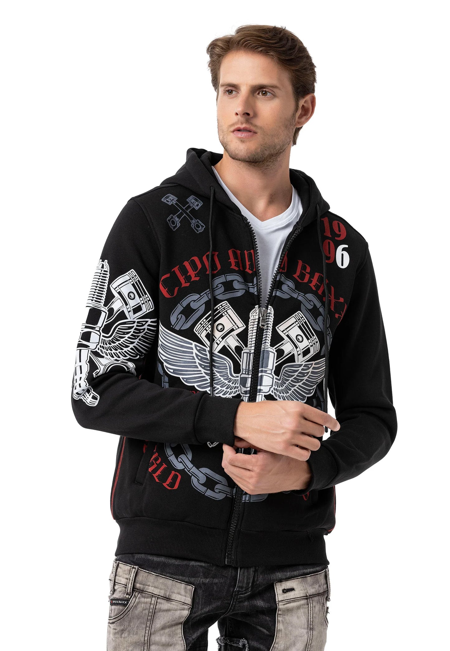 Cipo &amp; Baxx ADELAIDE men's hooded sweatshirt CL559