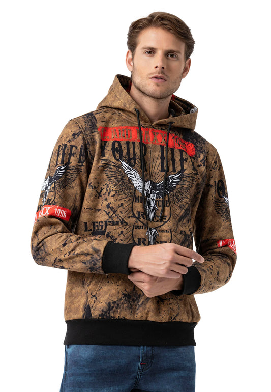 Cipo & Baxx MOUNT Herren Kapuzen Hoodi Sweatshirt CL575