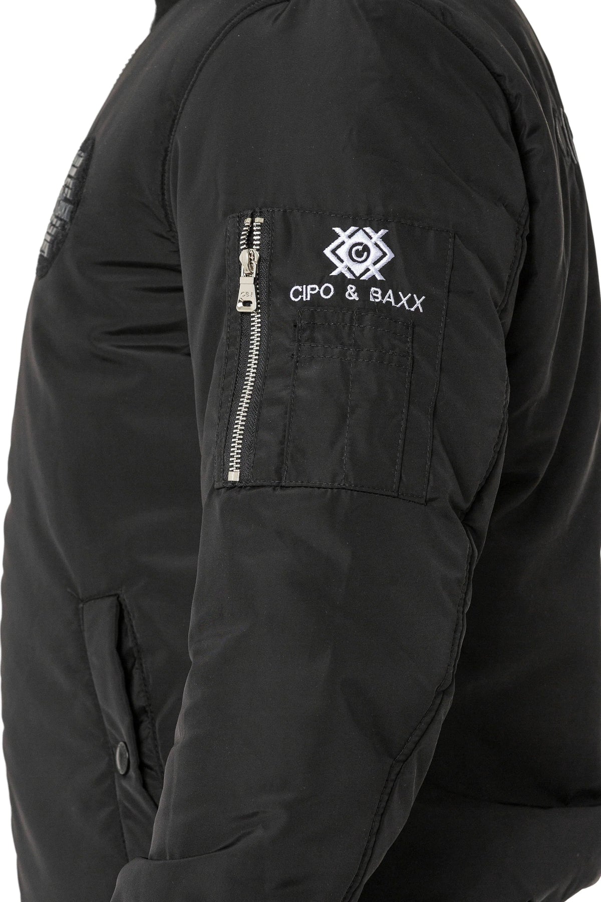Cipo &amp; Baxx PERM men's bomber jacket hood CM134