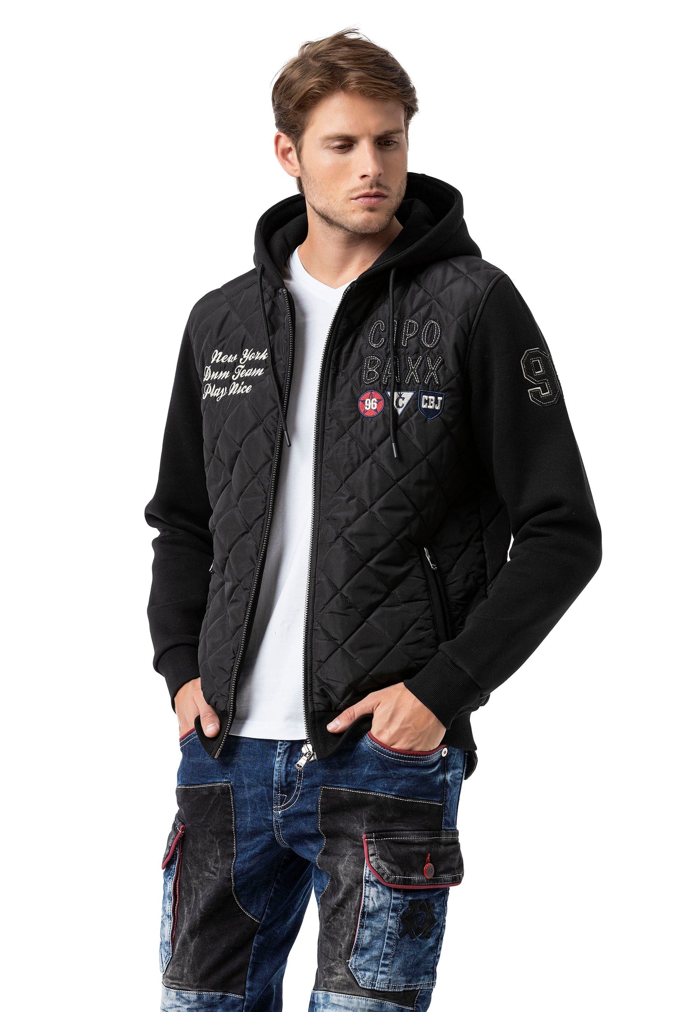 Cipo & Baxx CIRO Herren Stepp Jacke Hoodie CJ303