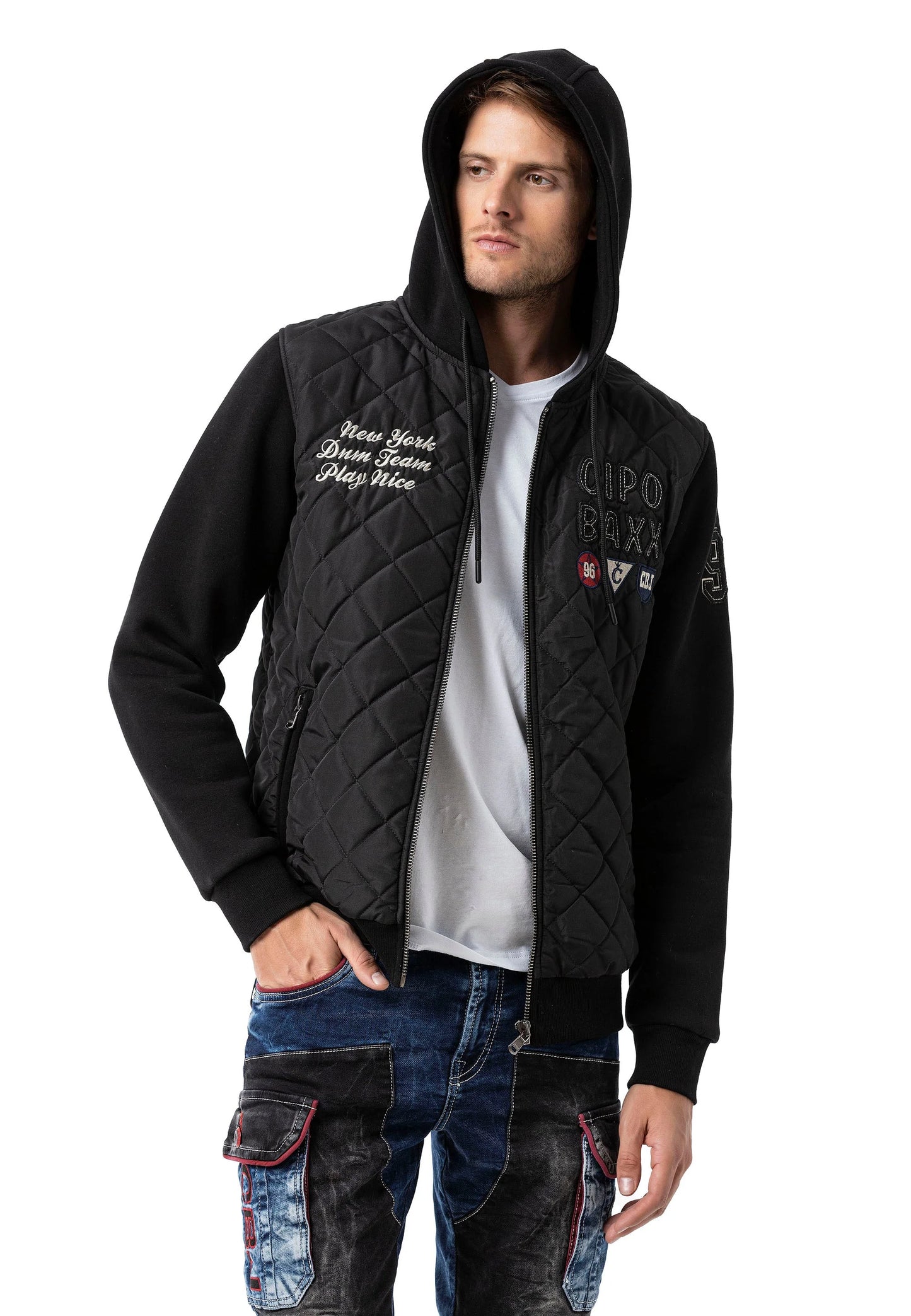 Cipo & Baxx CIRO Herren Stepp Jacke Hoodie CJ303