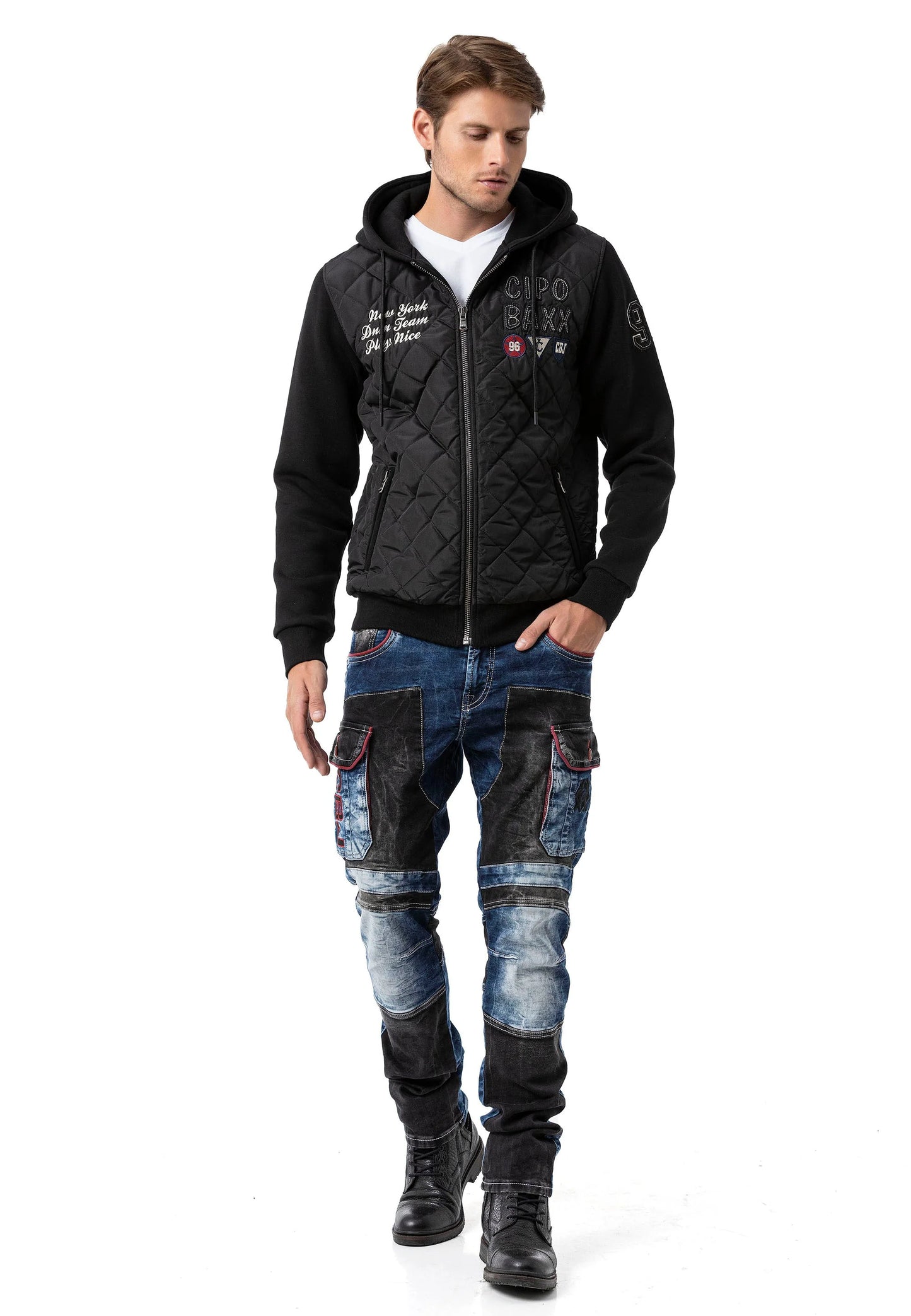 Cipo & Baxx CIRO Herren Stepp Jacke Hoodie CJ303