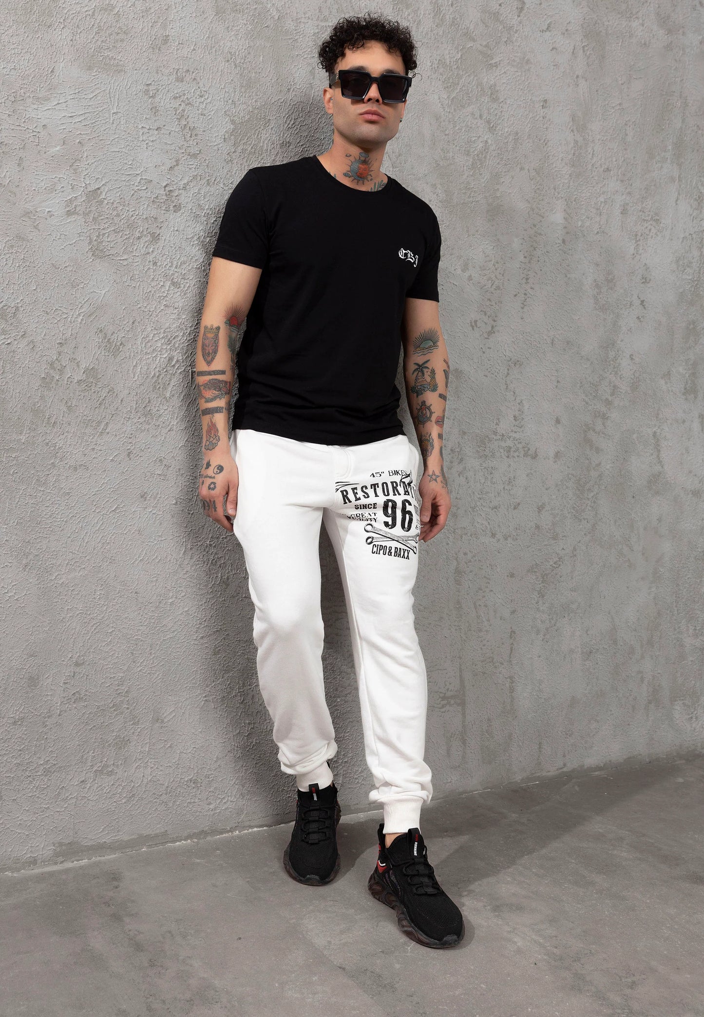 Cipo &amp; Baxx WESTON Men's Tracksuit Sweatshirt + Jogging Bottoms CLR128