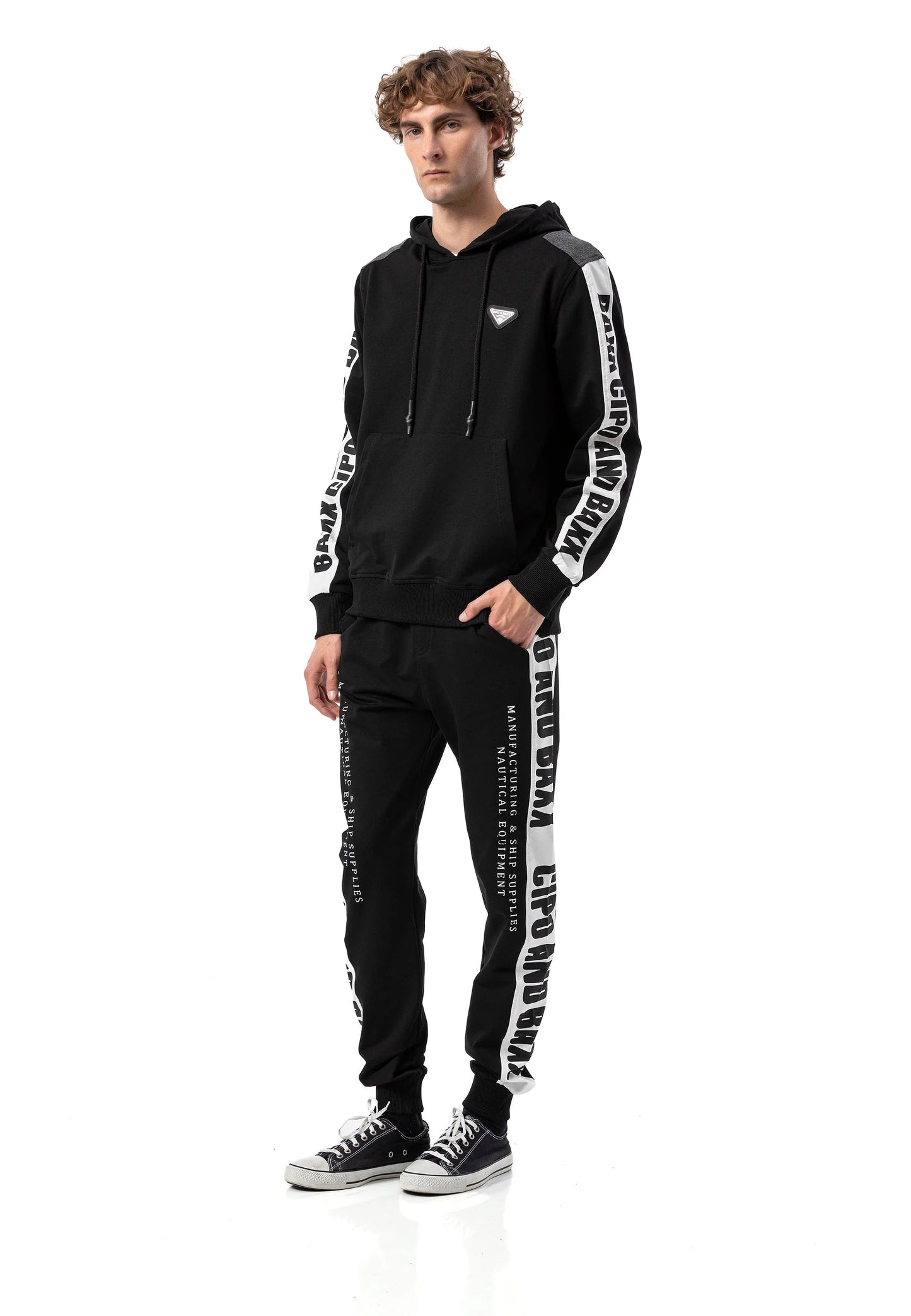 Cipo &amp; Baxx BRENTWOOD Men's Tracksuit Sweatshirt + Jogging Bottoms CLR142