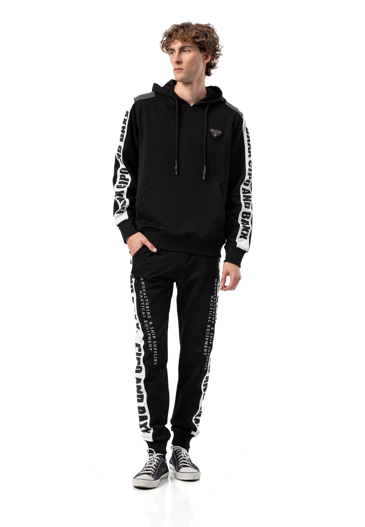 Cipo &amp; Baxx BRENTWOOD Men's Tracksuit Sweatshirt + Jogging Bottoms CLR142