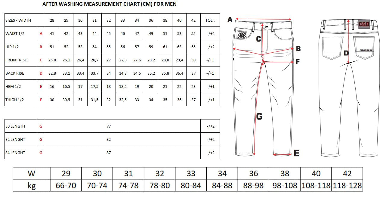 Cipo &amp; Baxx ROCKY men's jeans denim CD504