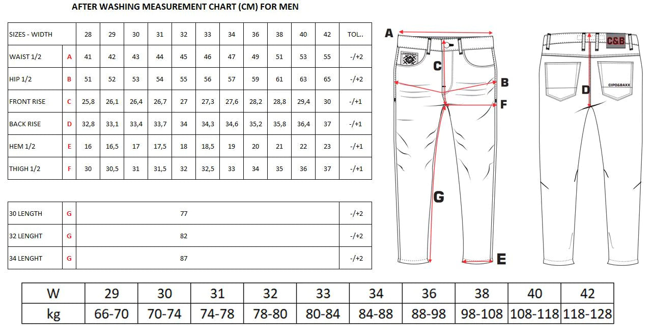Cipo & Baxx IBIZA Herren Jeans Denim CD524 - Persvision