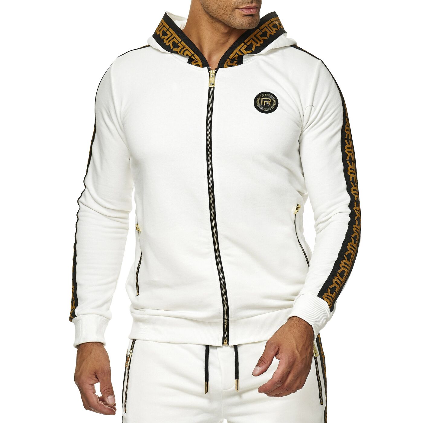 Redbridge MALAGA men's jogging jacket white M2157