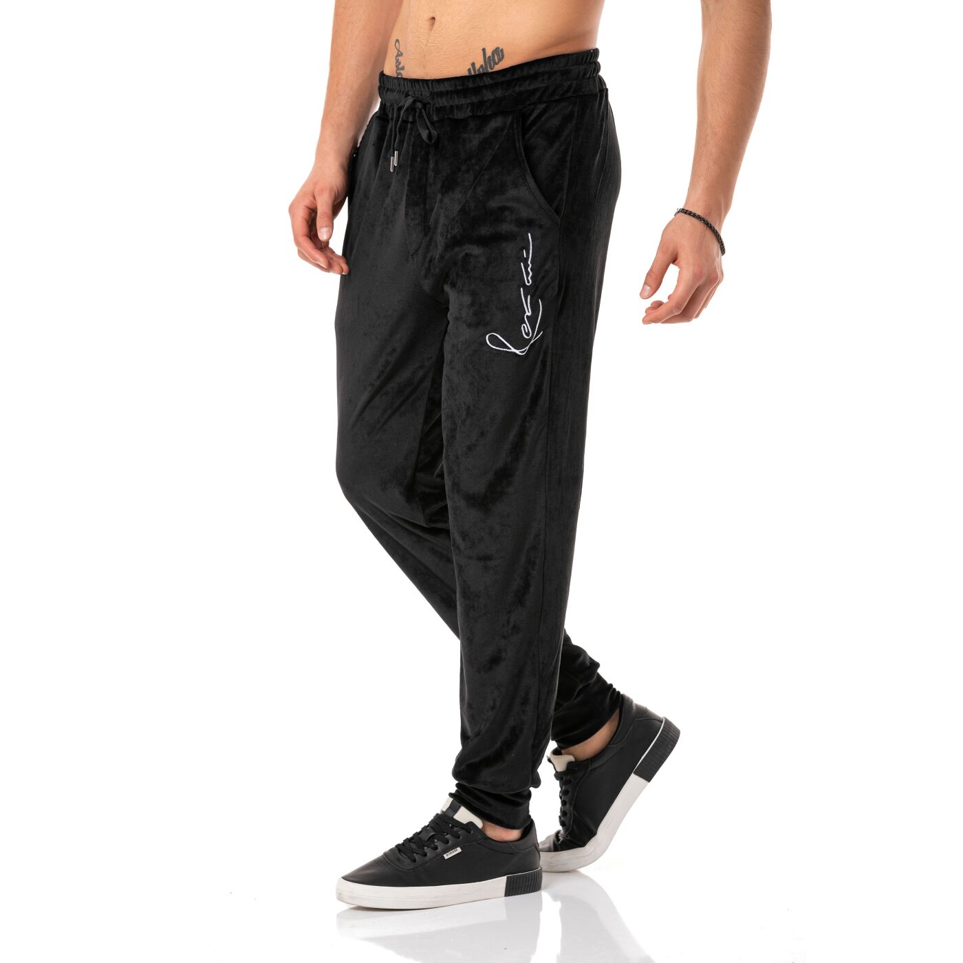 Redbridge Herren Jogginganzug Set Velour Signature  Black M2216-M4305