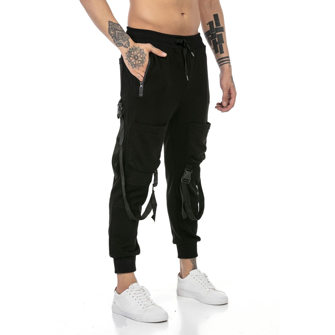 Redbridge HARPER Men's Jogging Bottoms Black M4277