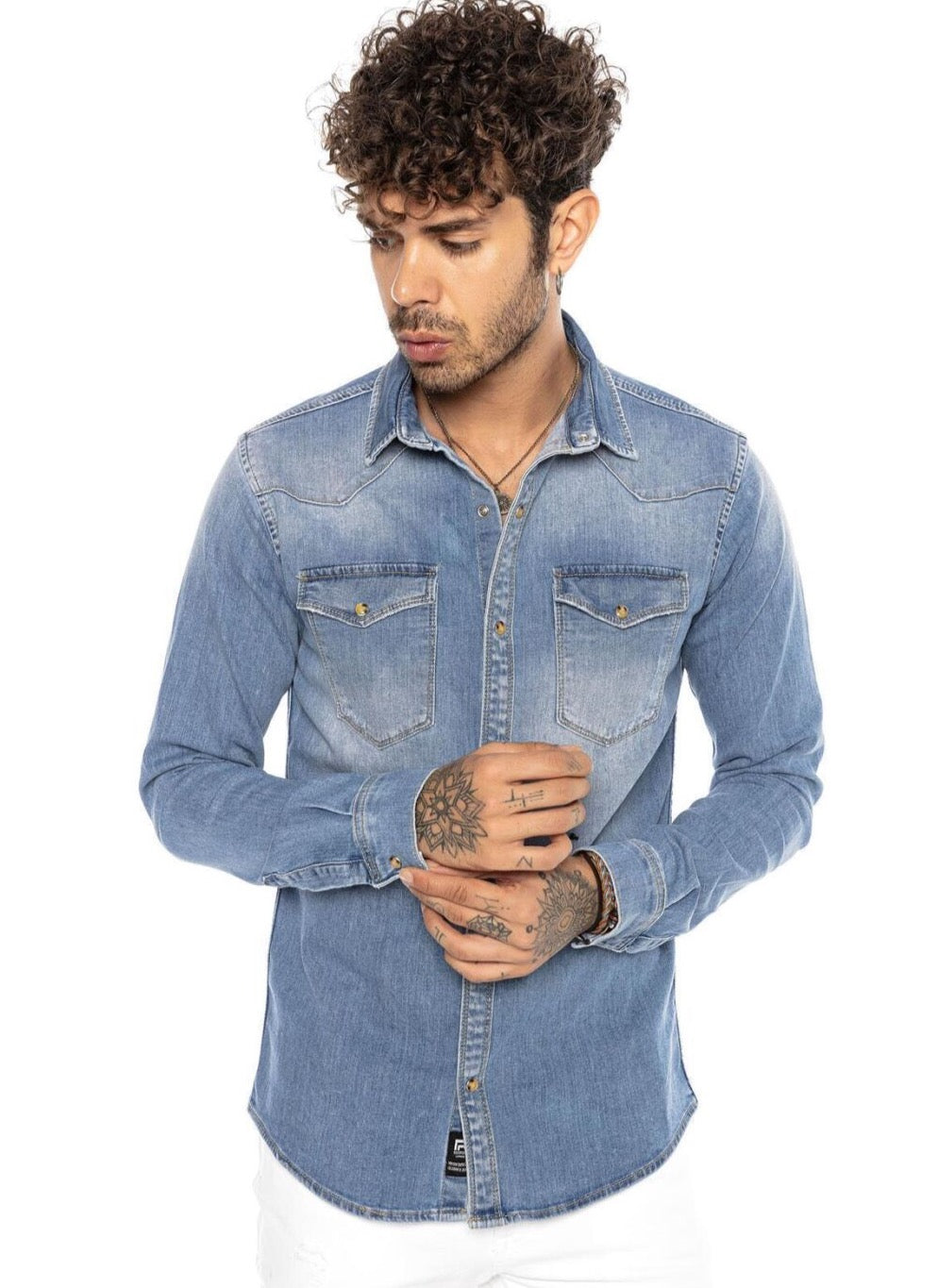 Redbridge Neimar Jeansherren Hemd Denim M5031