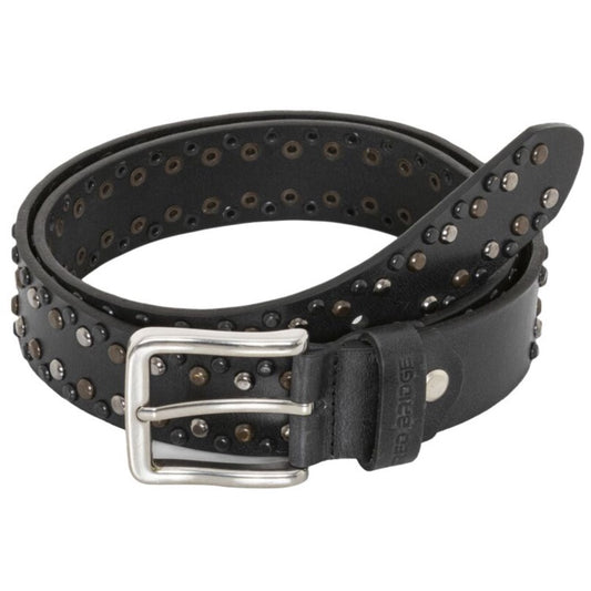 Redbridge men's belt genuine leather with rivets studded belt M7039 Black