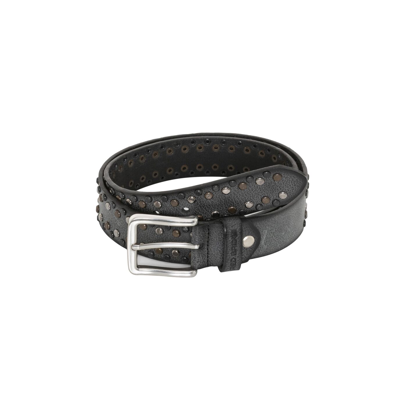 Redbridge men's belt genuine leather with rivets rivet belt M7039 Grey