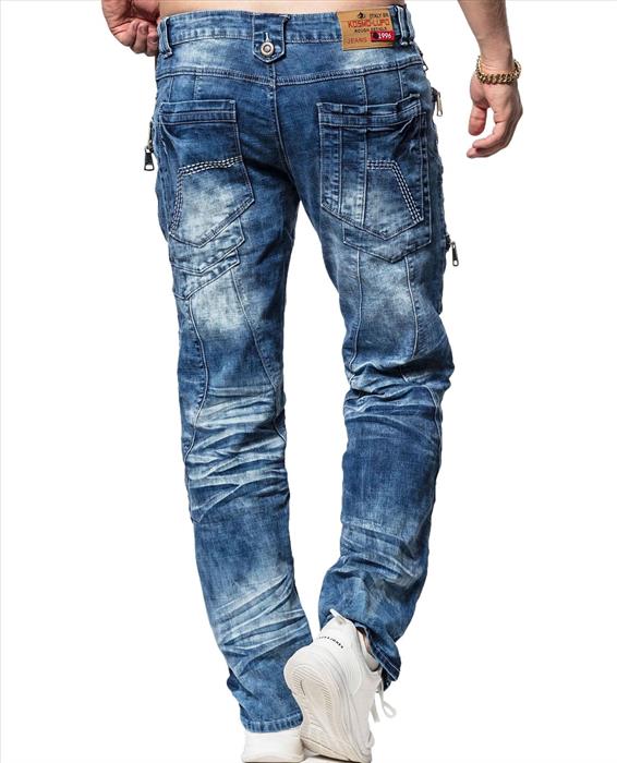 K&amp;M Kosmo Lupo PISA men's jeans denim straight cut