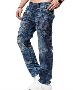 K&amp;M Kosmo Lupo TWIST men's jeans denim straight cut