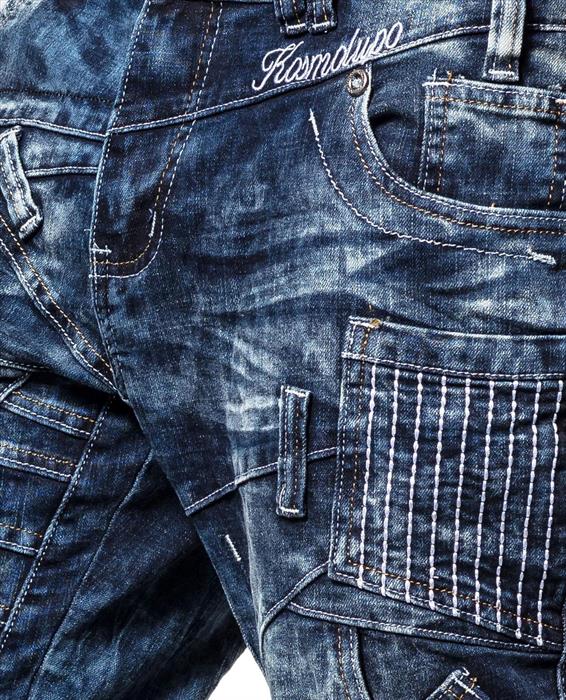 K&amp;M Kosmo Lupo TWIST men's jeans denim straight cut