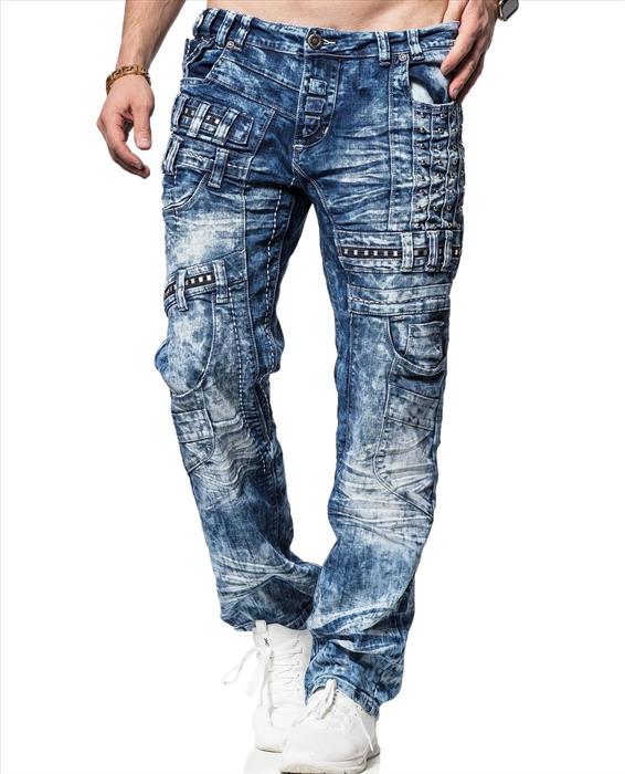 Kosmo Lupo ROCKFORD men's jeans denim straight cut