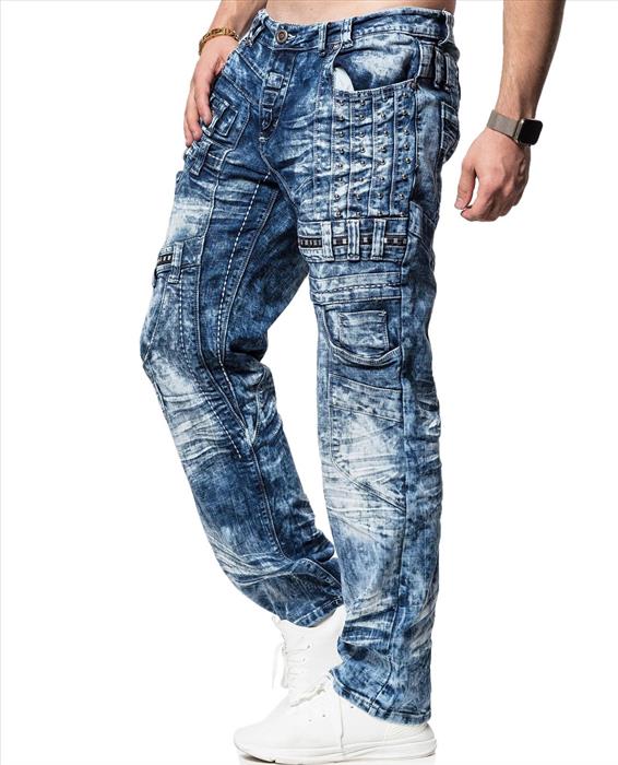 Kosmo Lupo ROCKFORD men's jeans denim straight cut