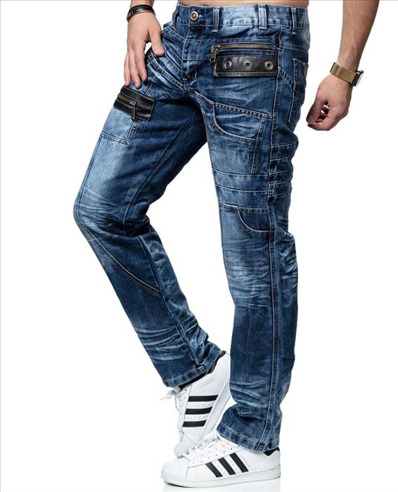 Kosmo Lupo HOLT Herren Jeans Denim Straight Cut