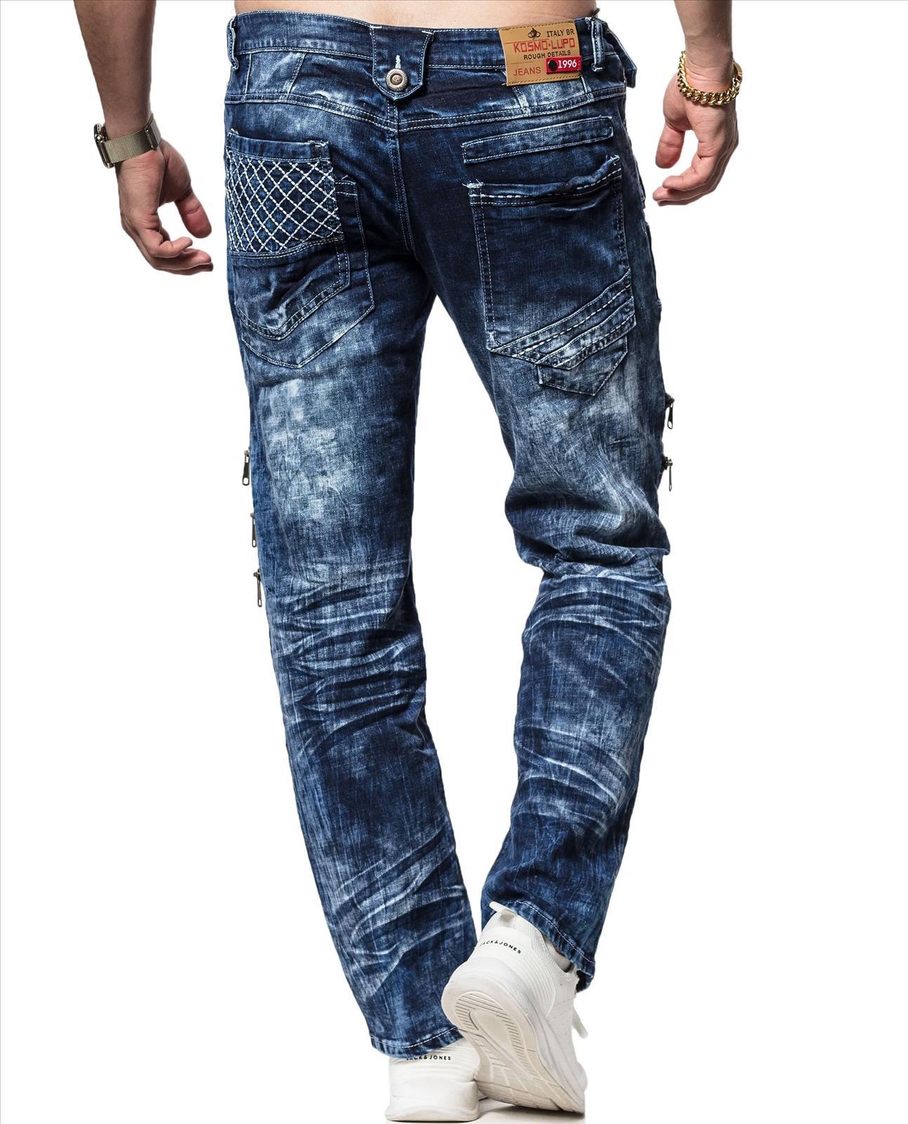 K&amp;M Kosmo Lupo TURIN men's jeans denim straight cut