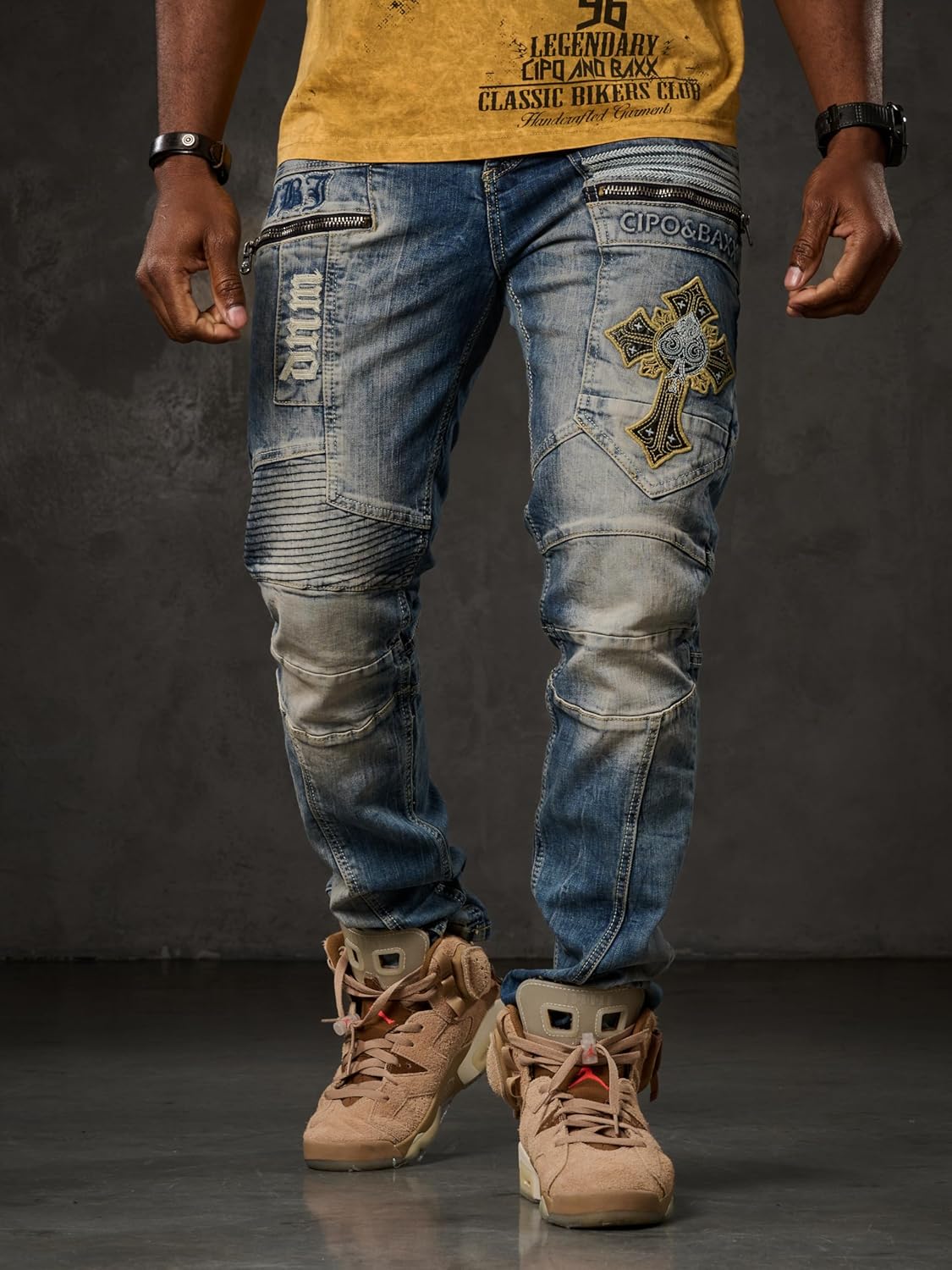 Cipo &amp; Baxx UTAH Men's Jeans Denim CD293