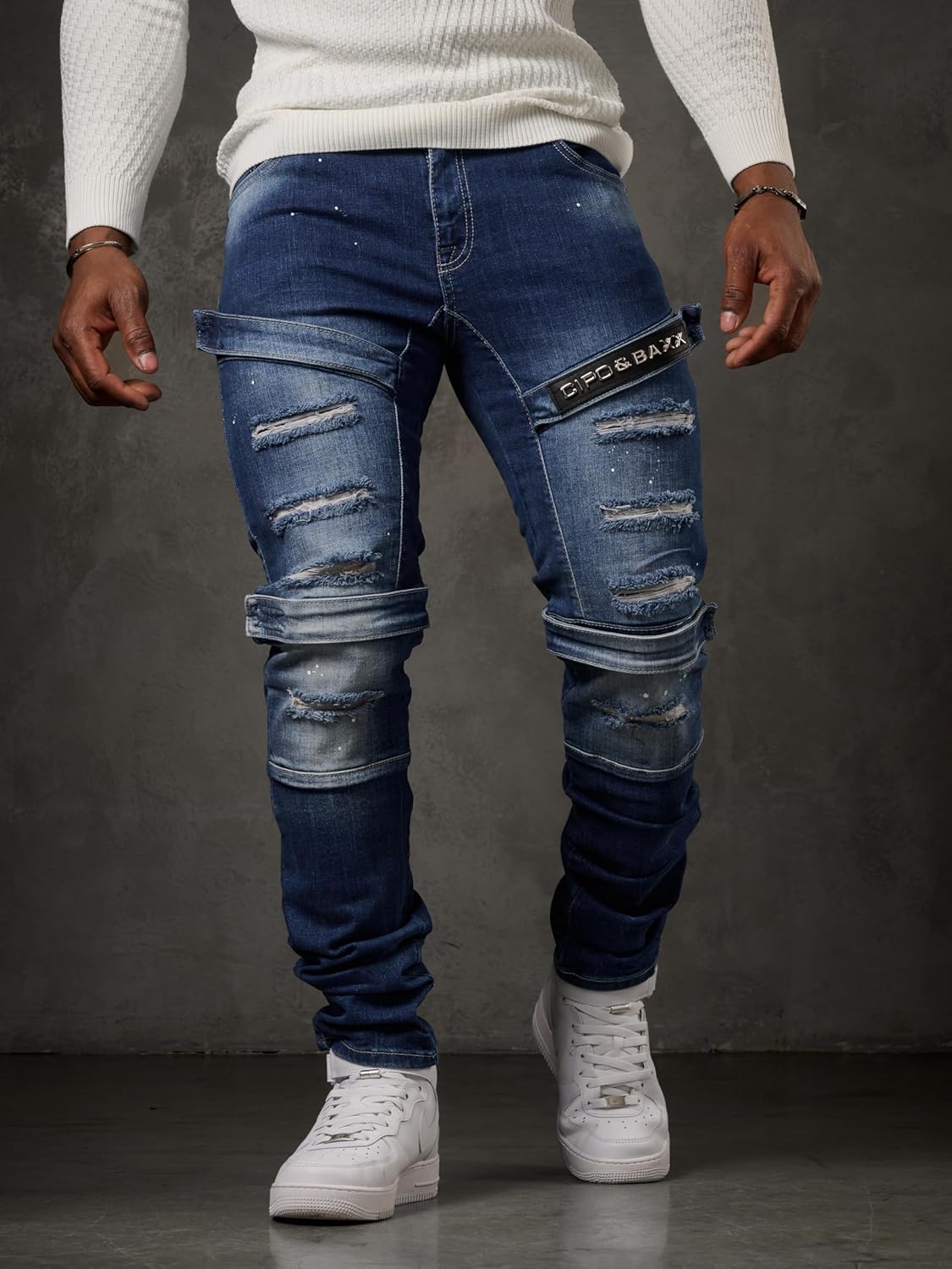 Cipo &amp; Baxx CONNECT men's jeans denim CD555
