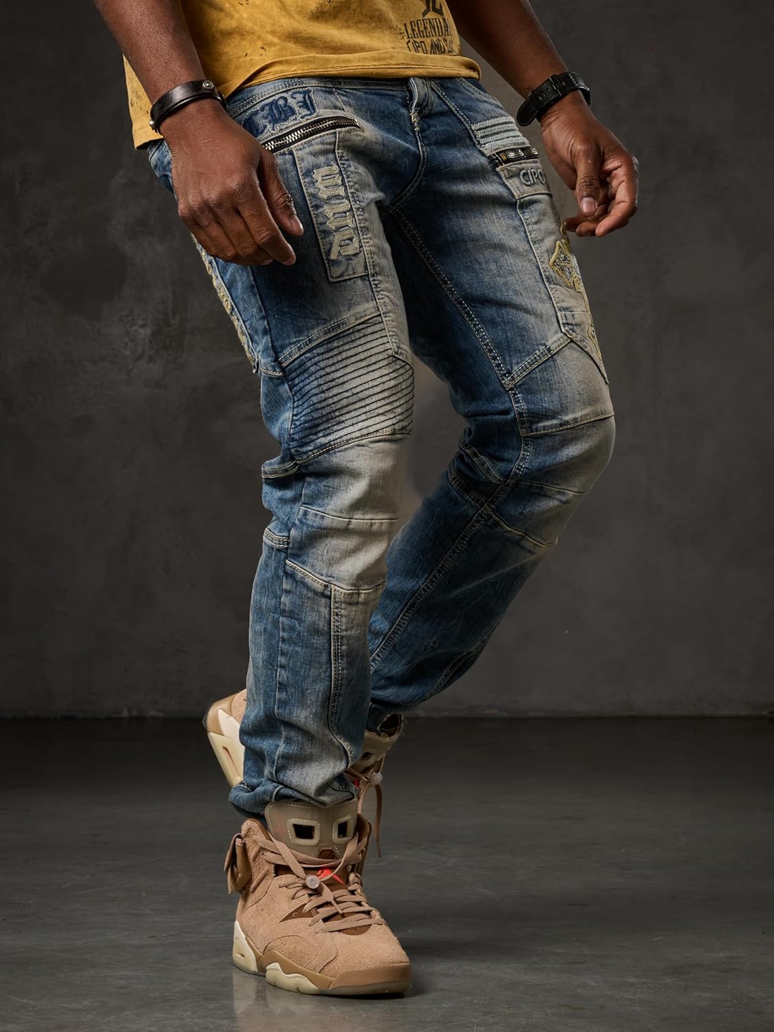 Cipo &amp; Baxx UTAH Men's Jeans Denim CD293