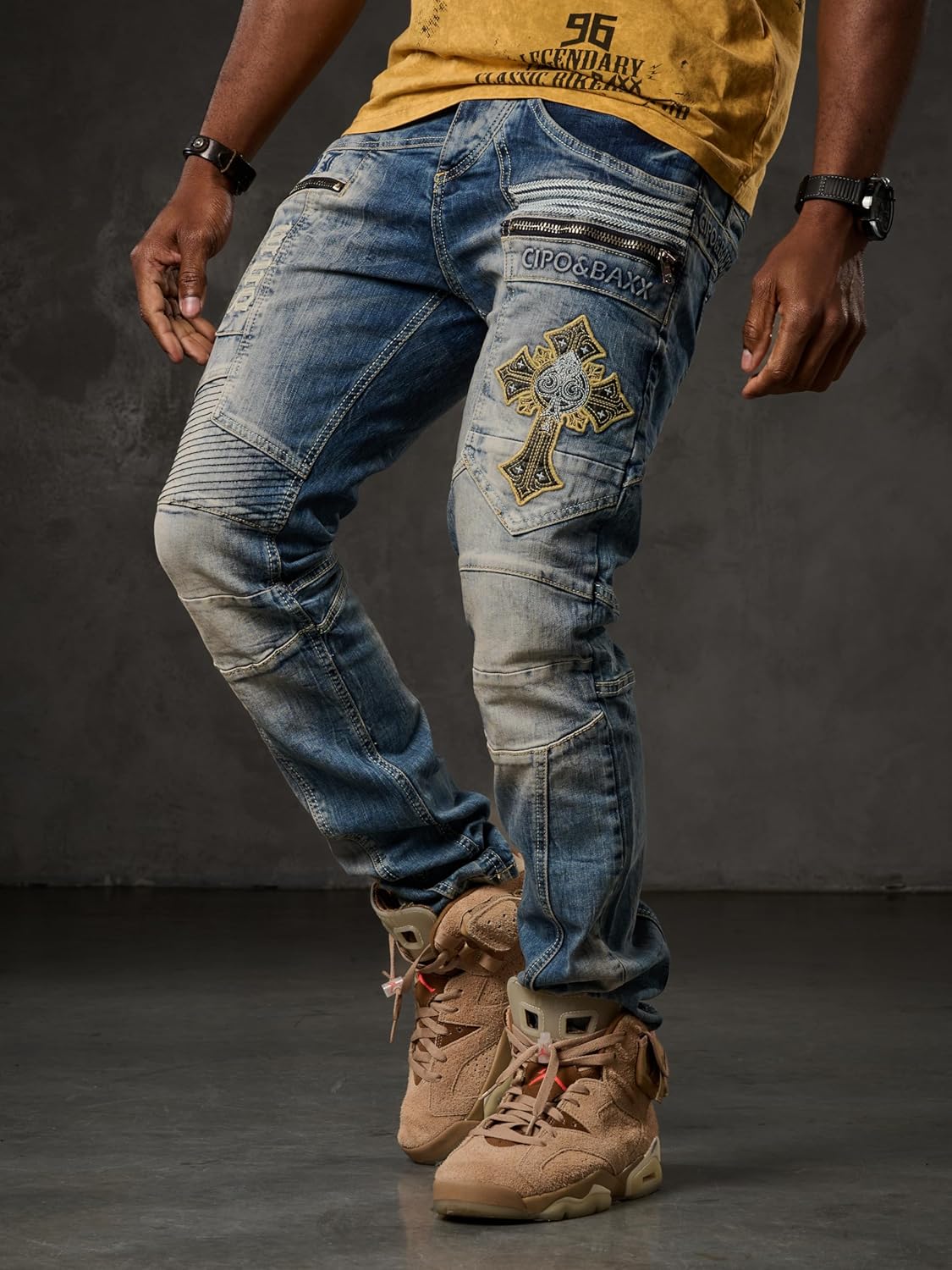 Cipo &amp; Baxx UTAH Men's Jeans Denim CD293