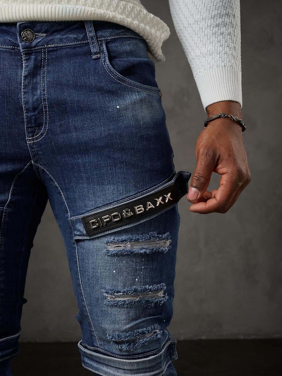 Cipo &amp; Baxx CONNECT men's jeans denim CD555