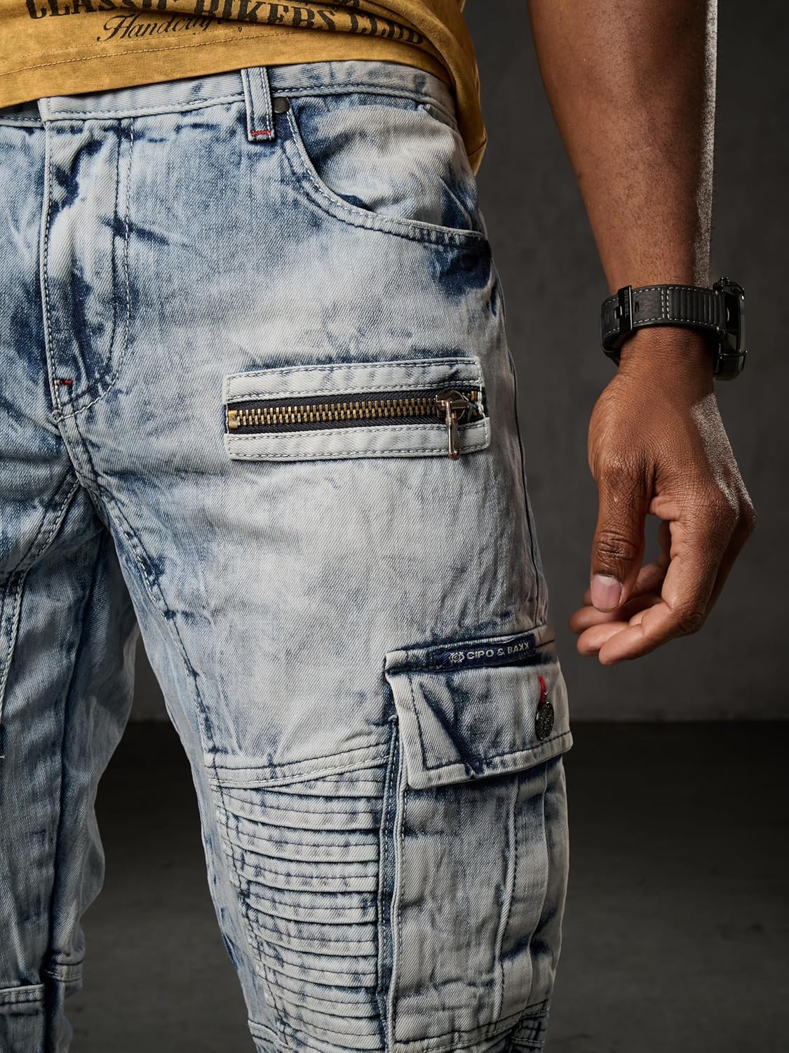 Cipo & Baxx PABLO Herren Cargo Jeans CD798