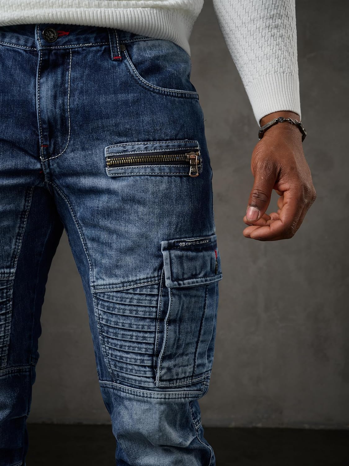 Cipo & Baxx HUGO Herren Cargo Jeans CD798